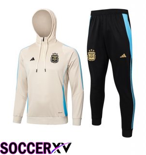 Argentina Training Tracksuit Sweatshirt HoodieYellow 2024/2025