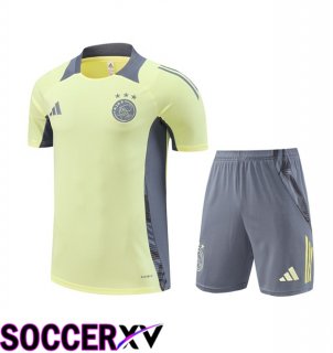 AFC Ajax kit Training T Shirt + Shorts Yellow 2024/2025