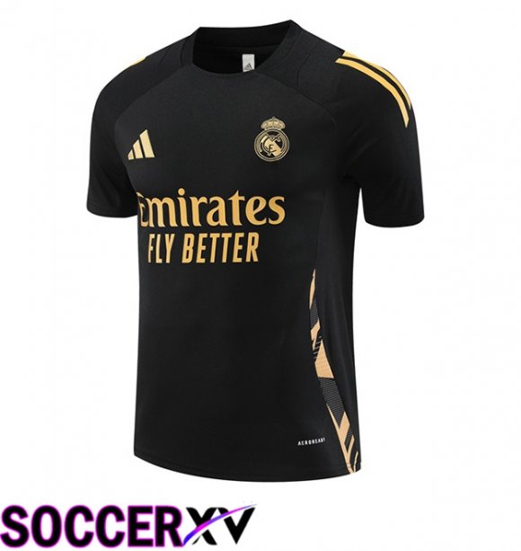 Real Madrid Training T Shirt Black 2024/2025