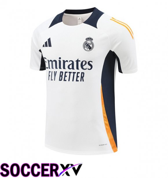 Real Madrid Training T Shirt White 2024/2025