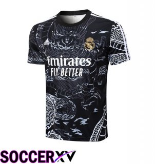 Real Madrid Training T Shirt Black 2024/2025