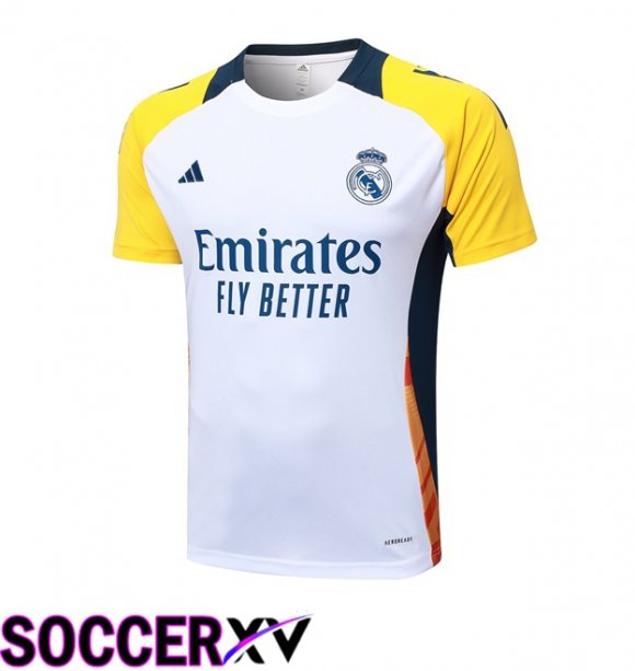 Real Madrid Training T Shirt White 2024/2025