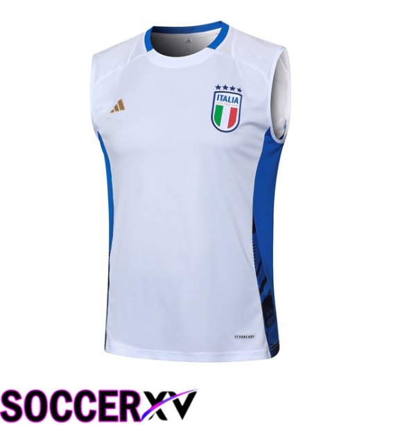 Italy Soccer Vest White 2024/2025