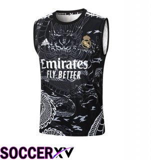 Real Madrid Soccer Vest Black 2024/2025