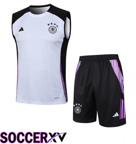 Germany Soccer Vest + Shorts White 2024/2025