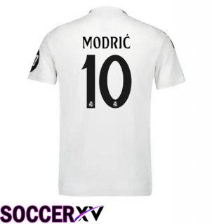 Real Madrid (Modrić 10) Home Soccer Jersey White 2024/2025