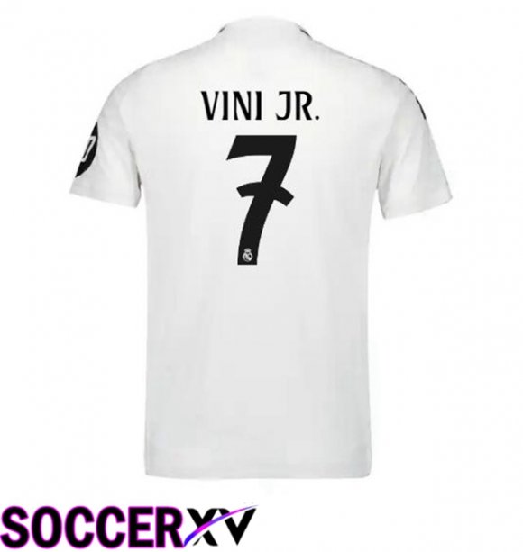 Real Madrid (Vini Jr. 7) Home Soccer Jersey White 2024/2025