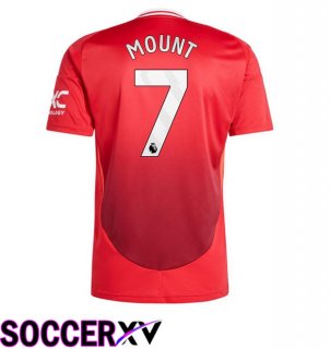 Manchester United (Mount 7) Home Soccer Jersey Red 2024/2025