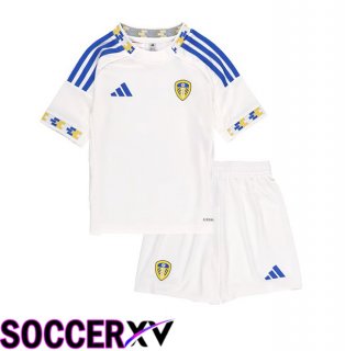 Leeds United Kids Home Soccer Jersey White 2025/2026