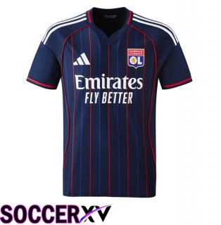 lyon OL Away Soccer Jersey Blue Royal 2025/2026