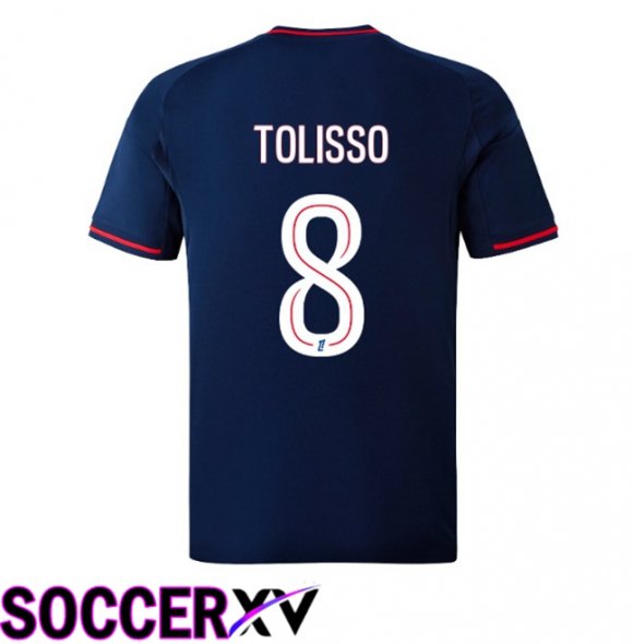 lyon OL (VERETOUT 7) Away Soccer Jersey Blue Royal 2025/2026