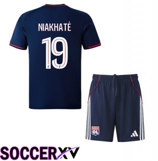 lyon OL (NIAKHATÉ 19) Kids Away Soccer Jersey Blue Royal 2025/2026