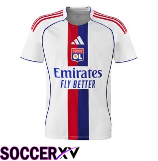 lyon OL Home Soccer Jersey White 2025/2026