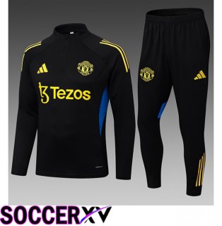 Manchester United Kids kit Training Tracksuit Black 2025/2026