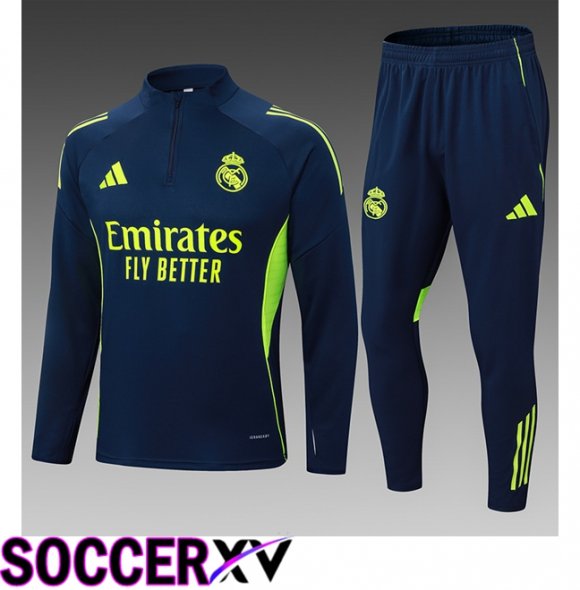 Real Madrid Kids kit Training Jacket Suit Blue Royal 2025/2026