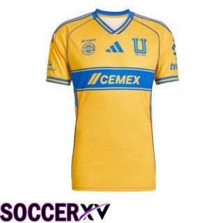 Tigres UANL Home Soccer Jersey Yellow 2025/2026