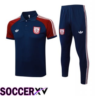 Arsenal Soccer Polo + Training Pants Blue Royal 2025/2026
