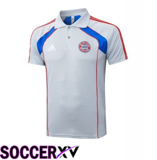 Bayern Munich Soccer Polo Grey 2025/2026