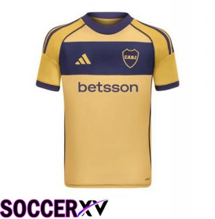 Boca Juniors Away Soccer Jersey Yellow 2025/2026