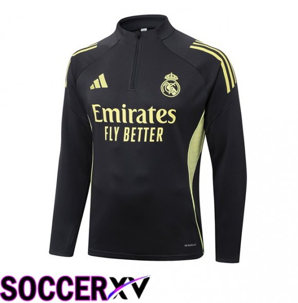 Real Madrid Training Sweatshirt Black 2025/2026