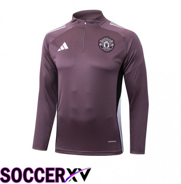 Manchester United Training Sweatshirt Purple 2025/2026