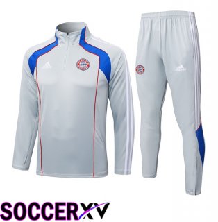 Bayern Munich kit Training Tracksuit Grey 2025/2026