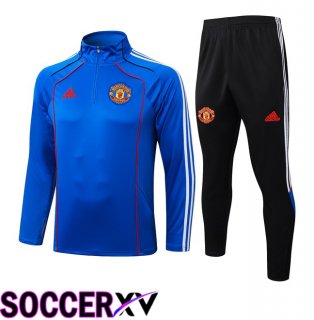 Manchester United kit Training Tracksuit Blue 2025/2026