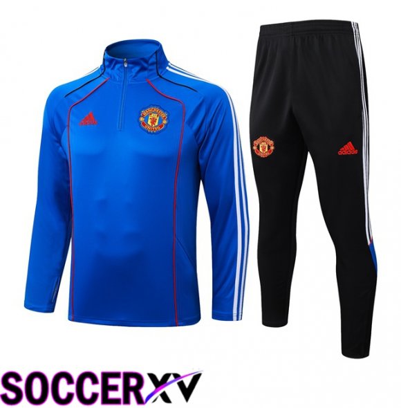 Manchester United kit Training Tracksuit Blue 2025/2026
