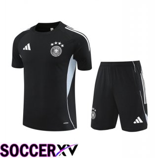 Germany kit Training T Shirt + Shorts Black 2025/2026