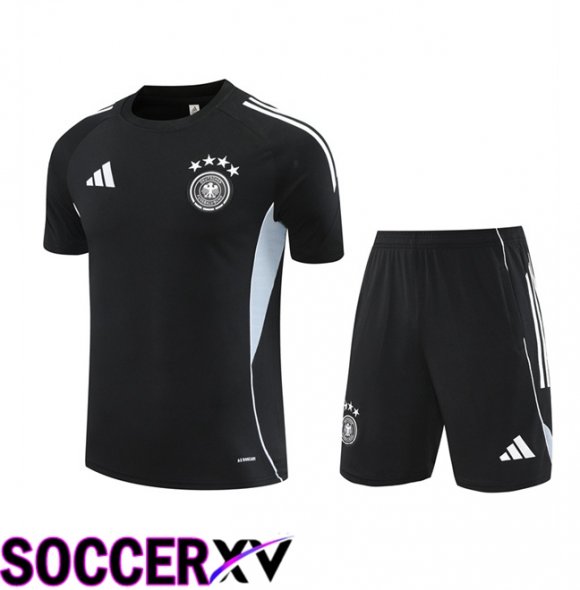 Germany kit Training T Shirt + Shorts Black 2025/2026