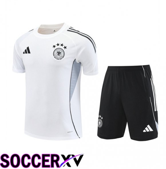 Germany kit Training T Shirt + Shorts White 2025/2026