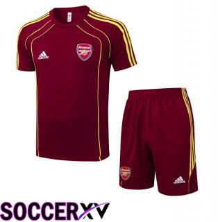 Arsenal kit Training T Shirt + Shorts Red 2025/2026