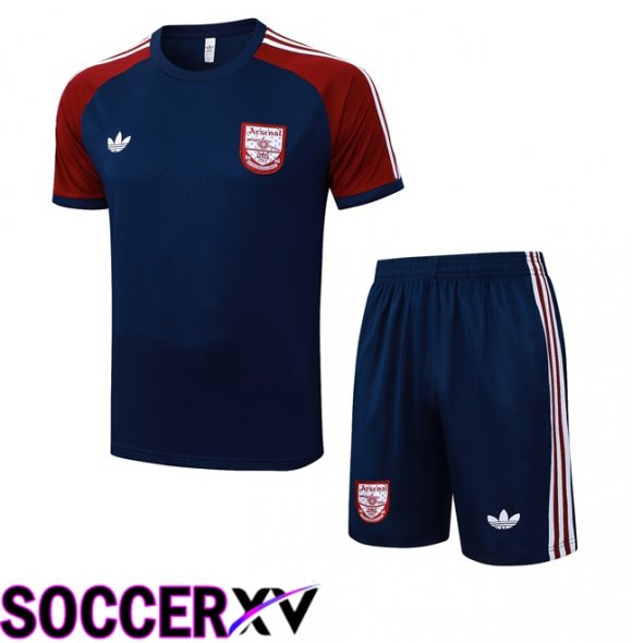 Arsenal kit Training T Shirt + Shorts Blue Royal 2025/2026