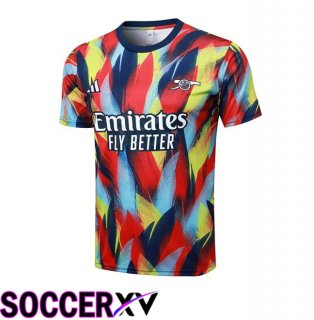 Arsenal Training T Shirt Red Blue 2025/2026