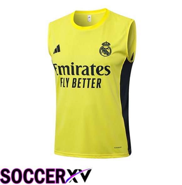 Real Madrid Gilet Soccer Yellow 2025/2026