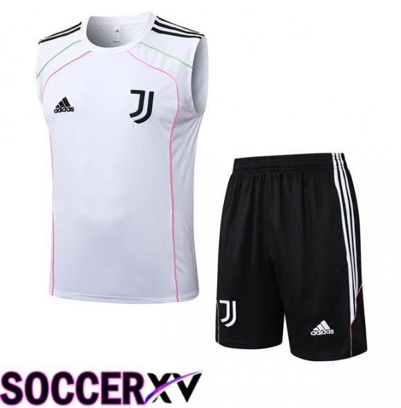 Juventus Gilet Soccer + Shorts White 2025/2026