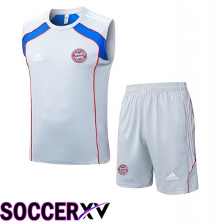 Bayern Munich Gilet Soccer + Shorts White 2025/2026