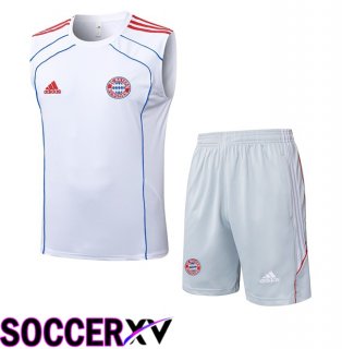 Bayern Munich Gilet Soccer + Shorts White 2025/2026