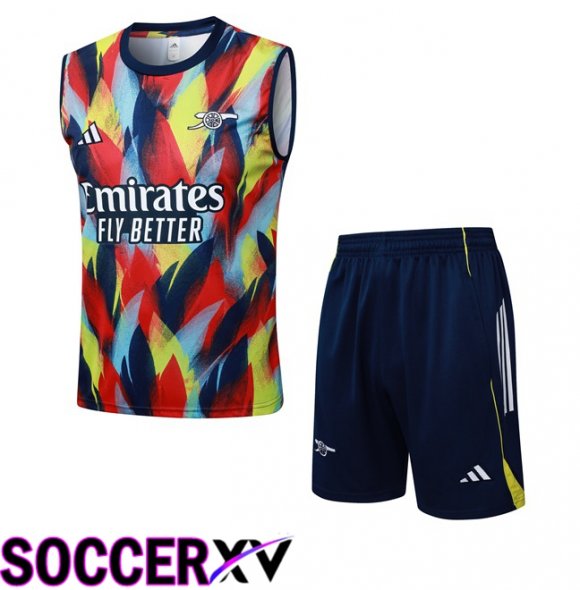 Arsenal Gilet Soccer + Shorts Red Blue 2025/2026