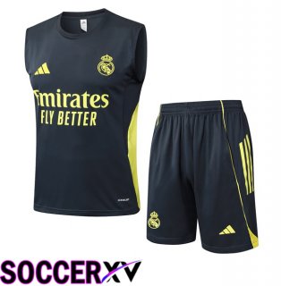 Real Madrid Gilet Soccer + Shorts Grey 2025/2026