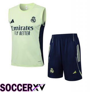 Real Madrid Gilet Soccer + Shorts Green 2025/2026
