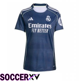 Real Madrid Women Away Soccer Jersey Blue Royal 2025/2026