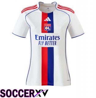 lyon OL Women Home Soccer Jersey White 2025/2026