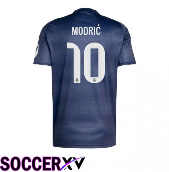 Real Madrid (Modrić 10) Away Soccer Jersey Blue Royal 2025/2026