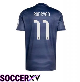 Real Madrid (Rodrygo 11) Away Soccer Jersey Blue Royal 2025/2026