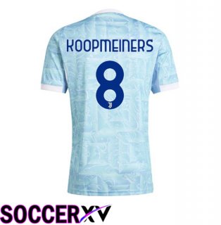 Juventus (KOOPMEINERS 8) Away Soccer Jersey Blue White 2025/2026