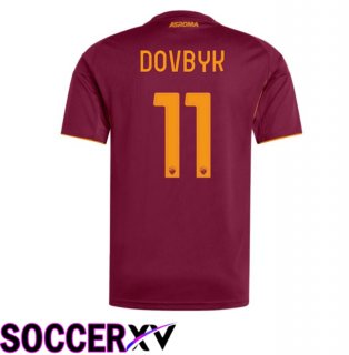 AS Rome (DOVBYK 11) Home Soccer Jersey Red 2025/2026