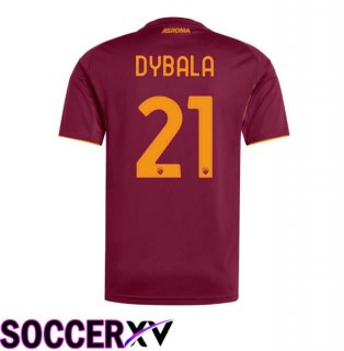 AS Rome (DYBALA 21) Home Soccer Jersey Red 2025/2026