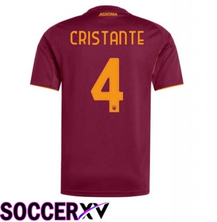 AS Rome (CRISTANTE 4) Home Soccer Jersey Red 2025/2026