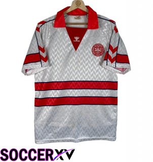 Denmark Retro Away Soccer Jersey 1988